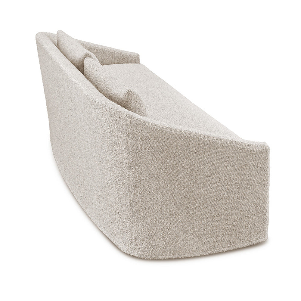 Back of sofa on a white background at angle