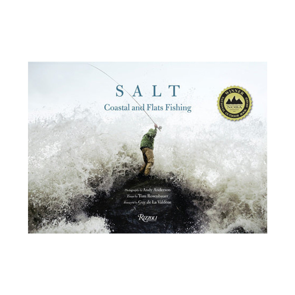 Book cover of 'Salt: Coastal and Flats Fishing' with a fishing scene on a white background.