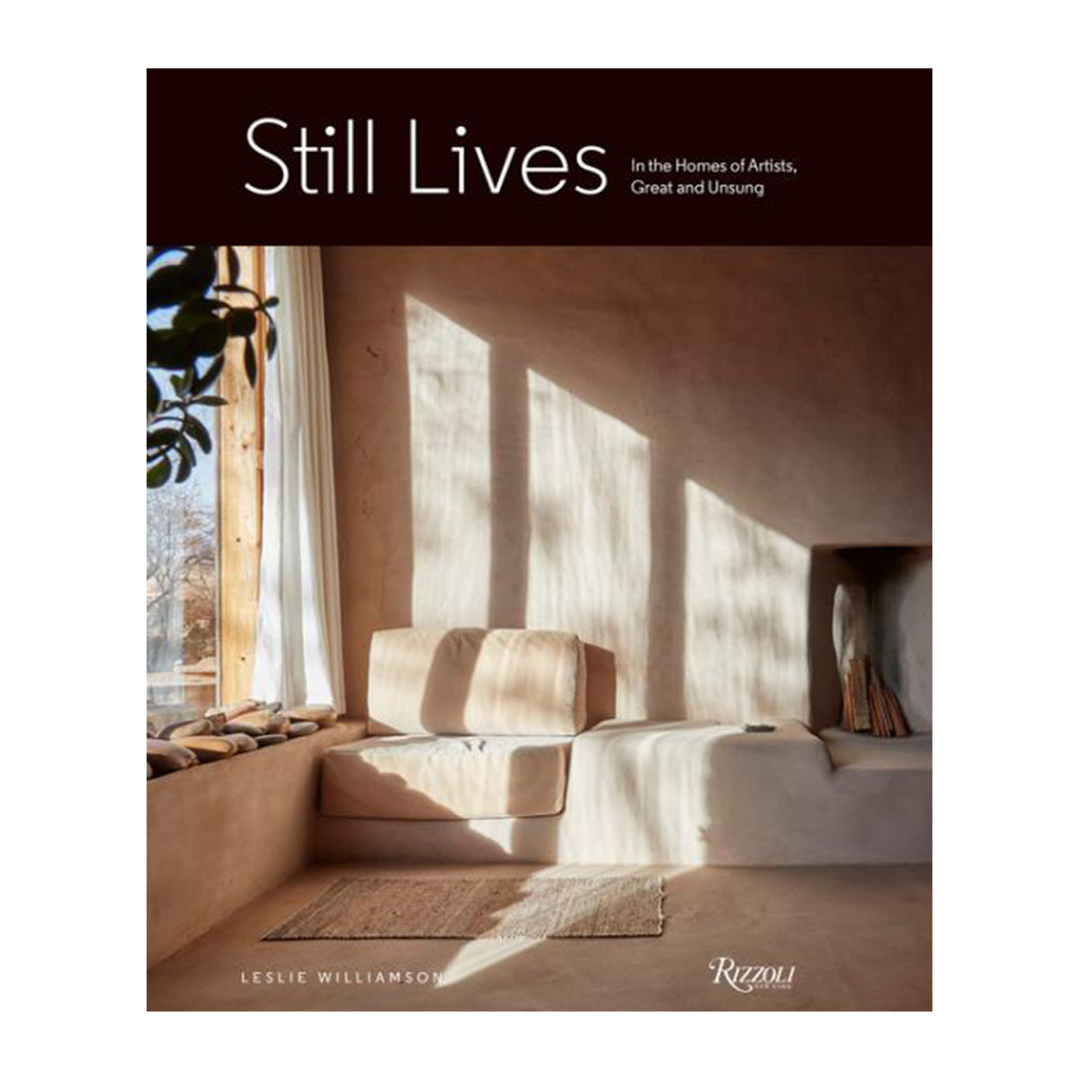 Book cover of 'Still Lives' with a modern interior design and Rizzoli logo.