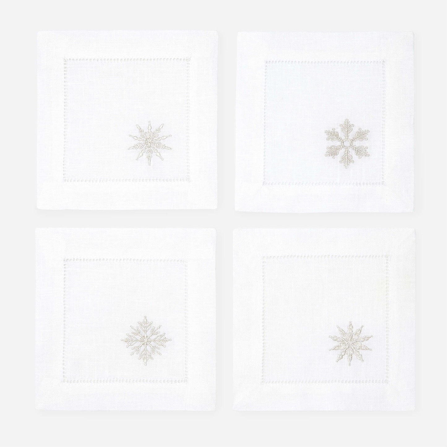 Set of Four Holiday Napkins
