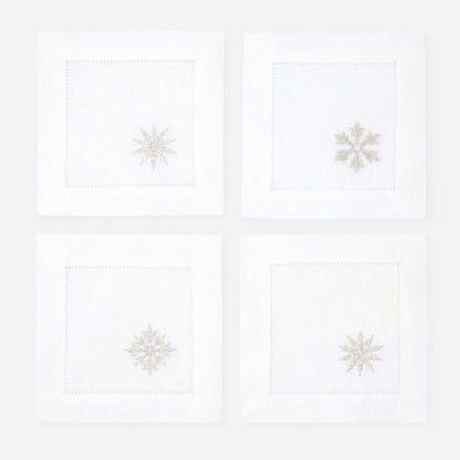 Set of Four Holiday Napkins