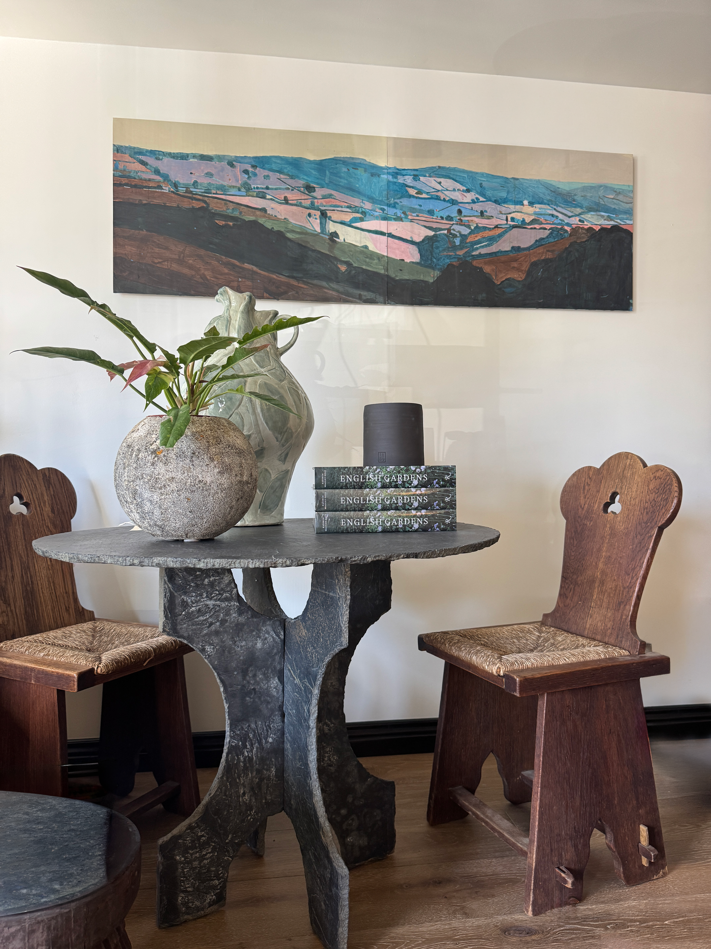 Pair of Spanish Rush Chairs