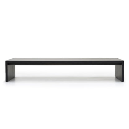 Custom order Menorca coffee table black minimalist design with sleek modern lines and a clean finish