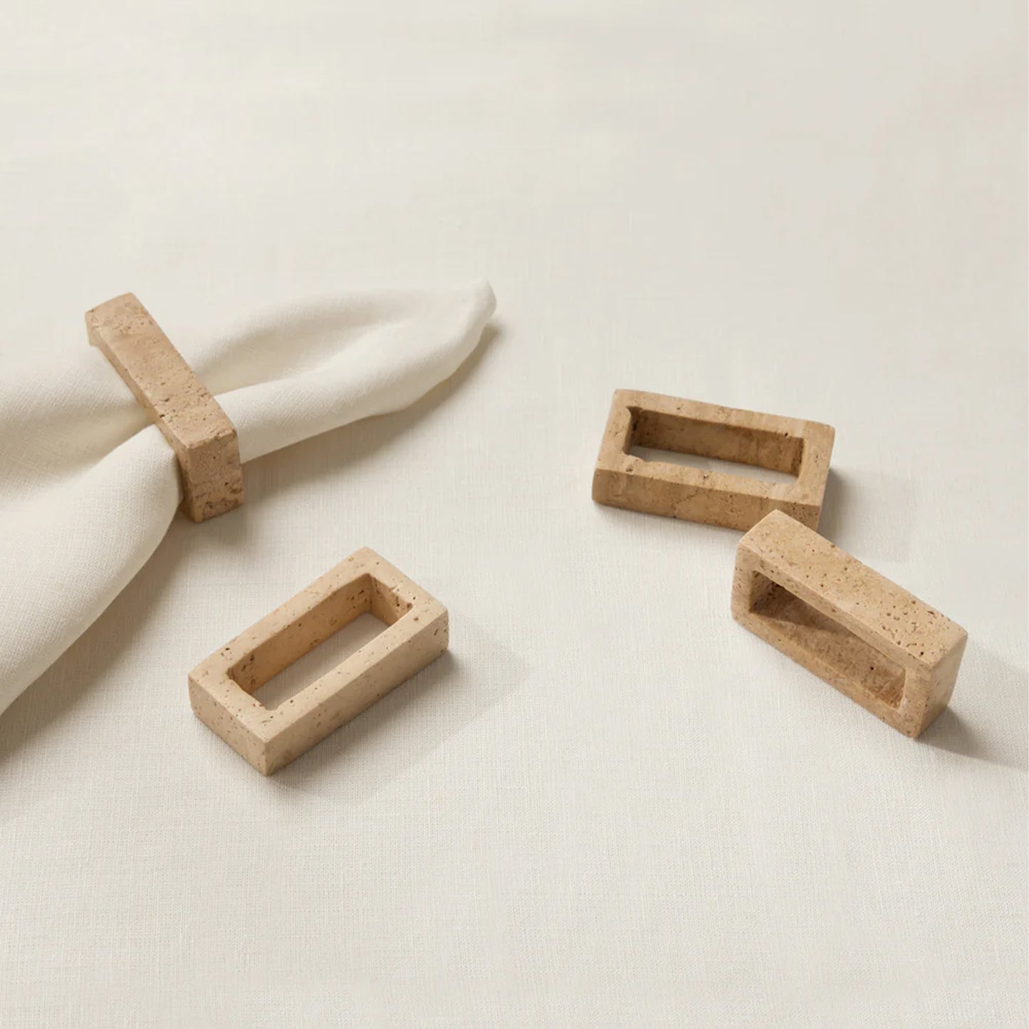 TRAVERTINO Napkin Rings