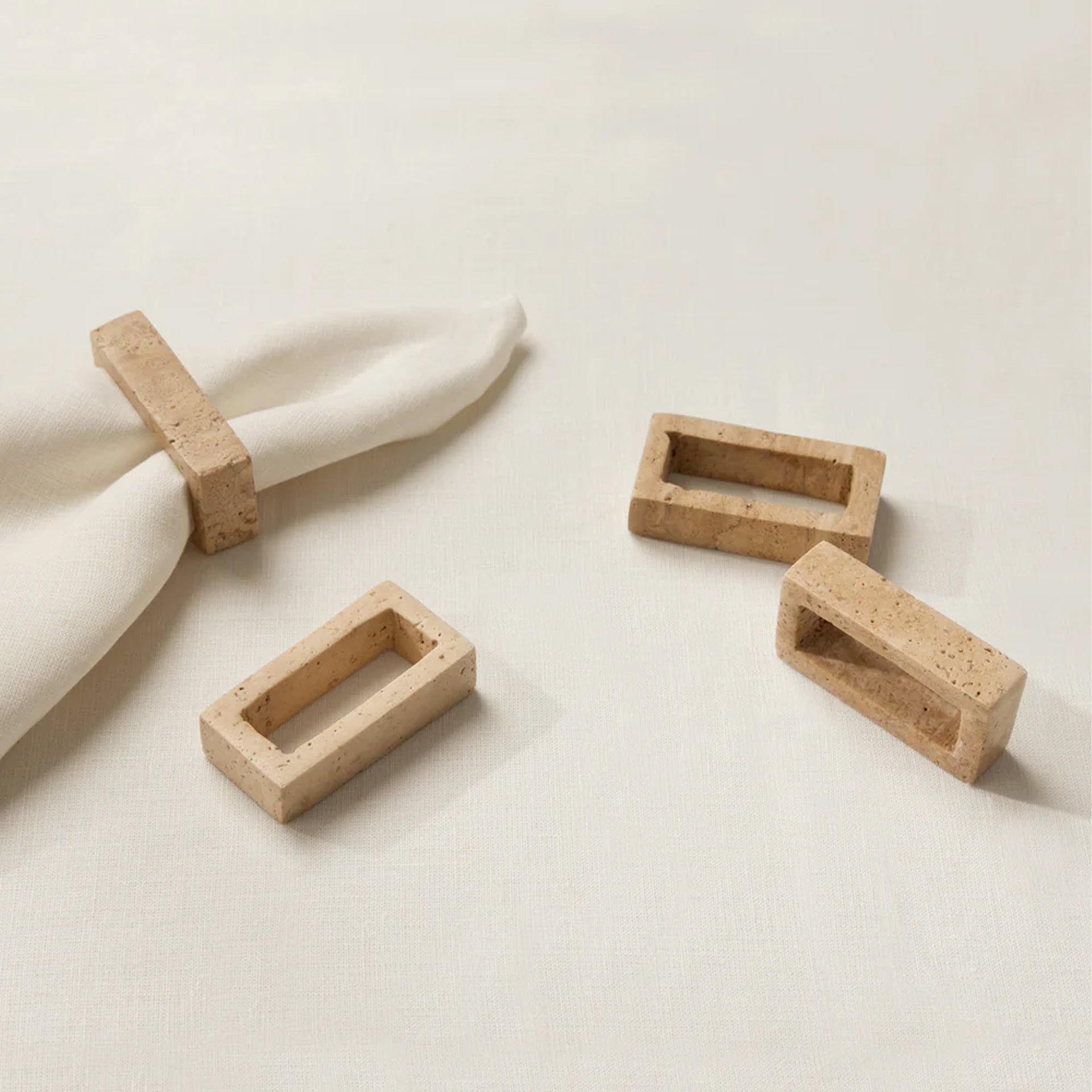 TRAVERTINO Napkin Rings