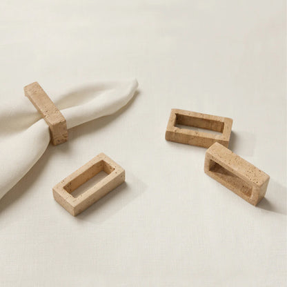 TRAVERTINO Napkin Rings