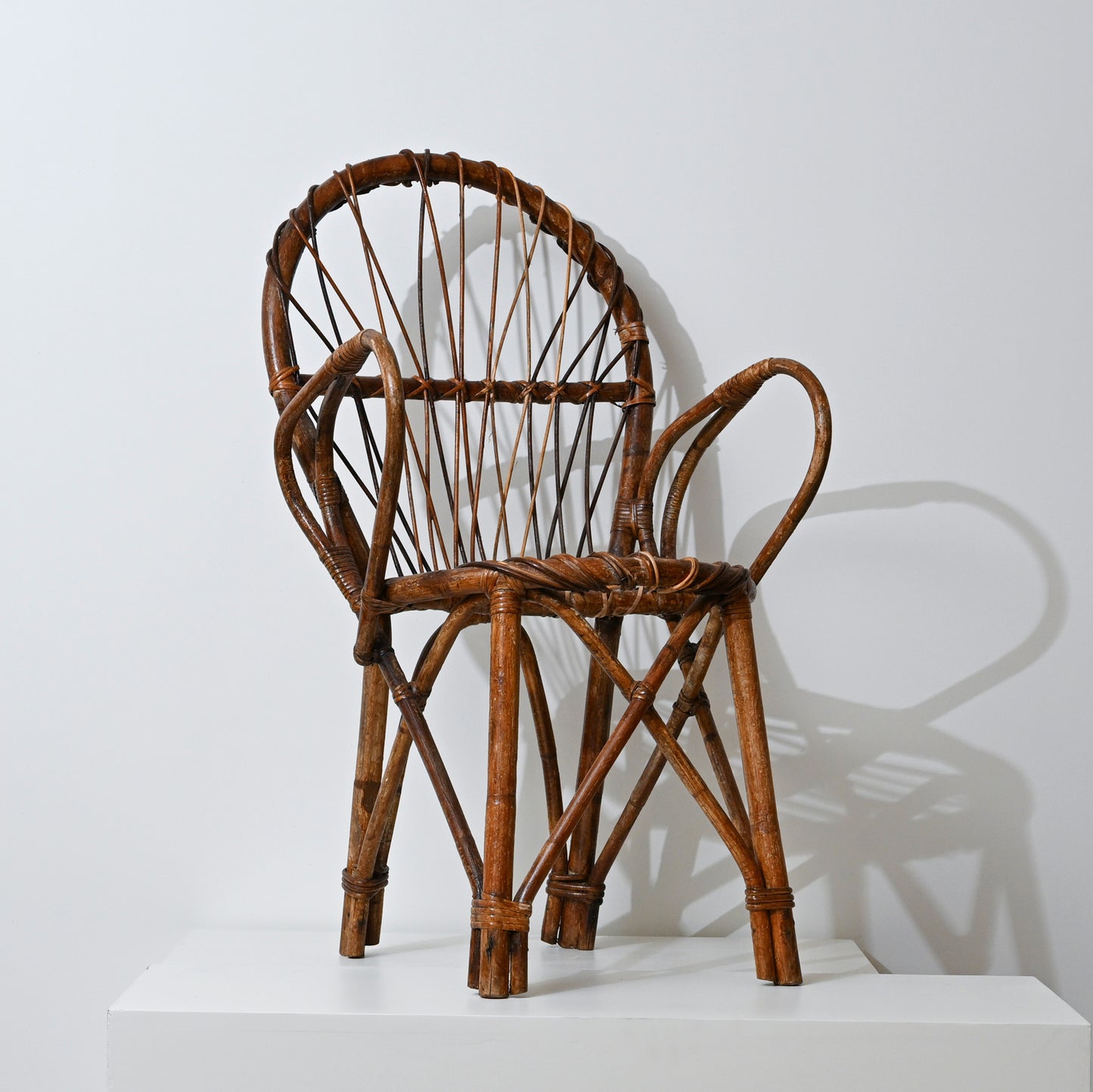 1950s Bentwood and Wicker Arm Chairs