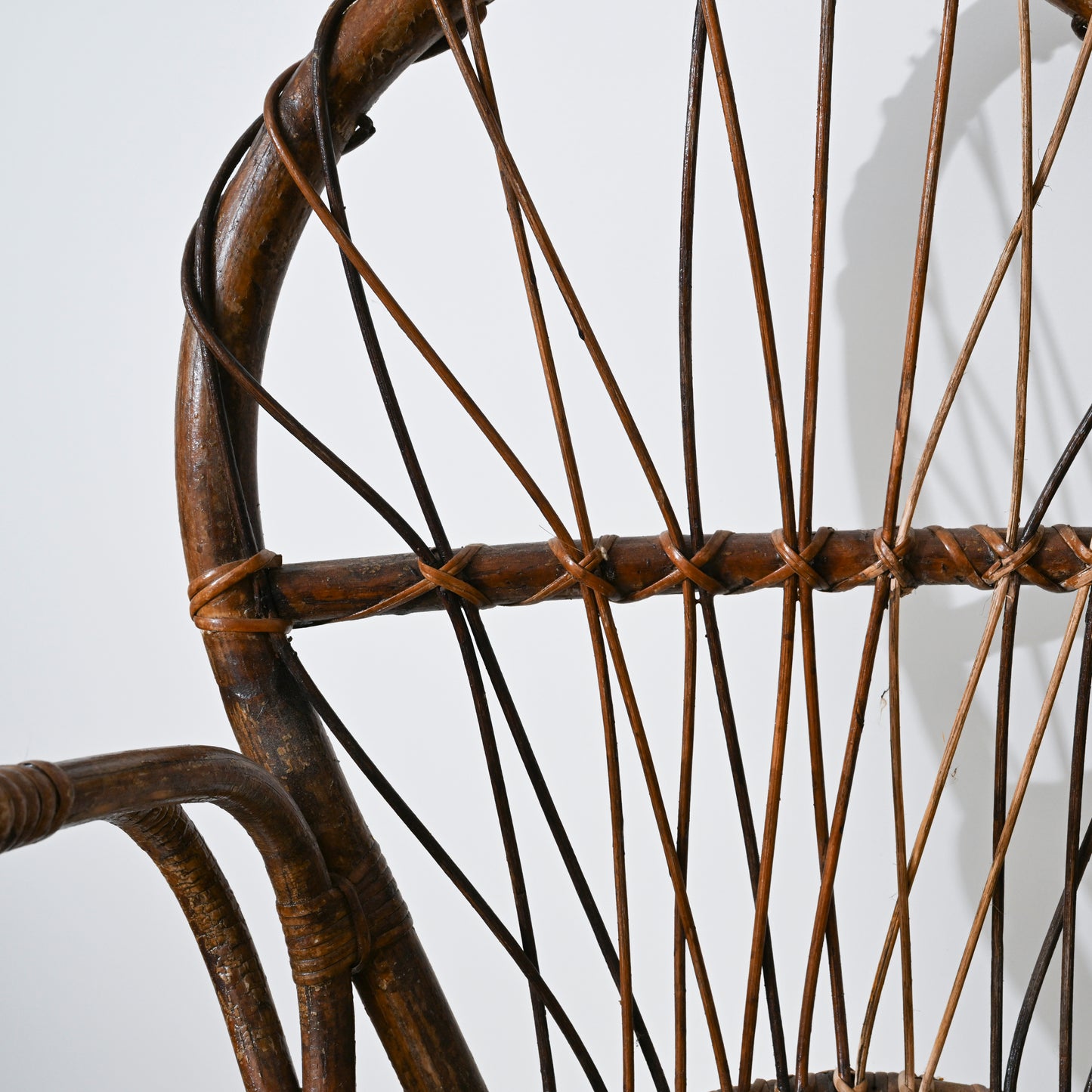 1950s Bentwood and Wicker Arm Chairs