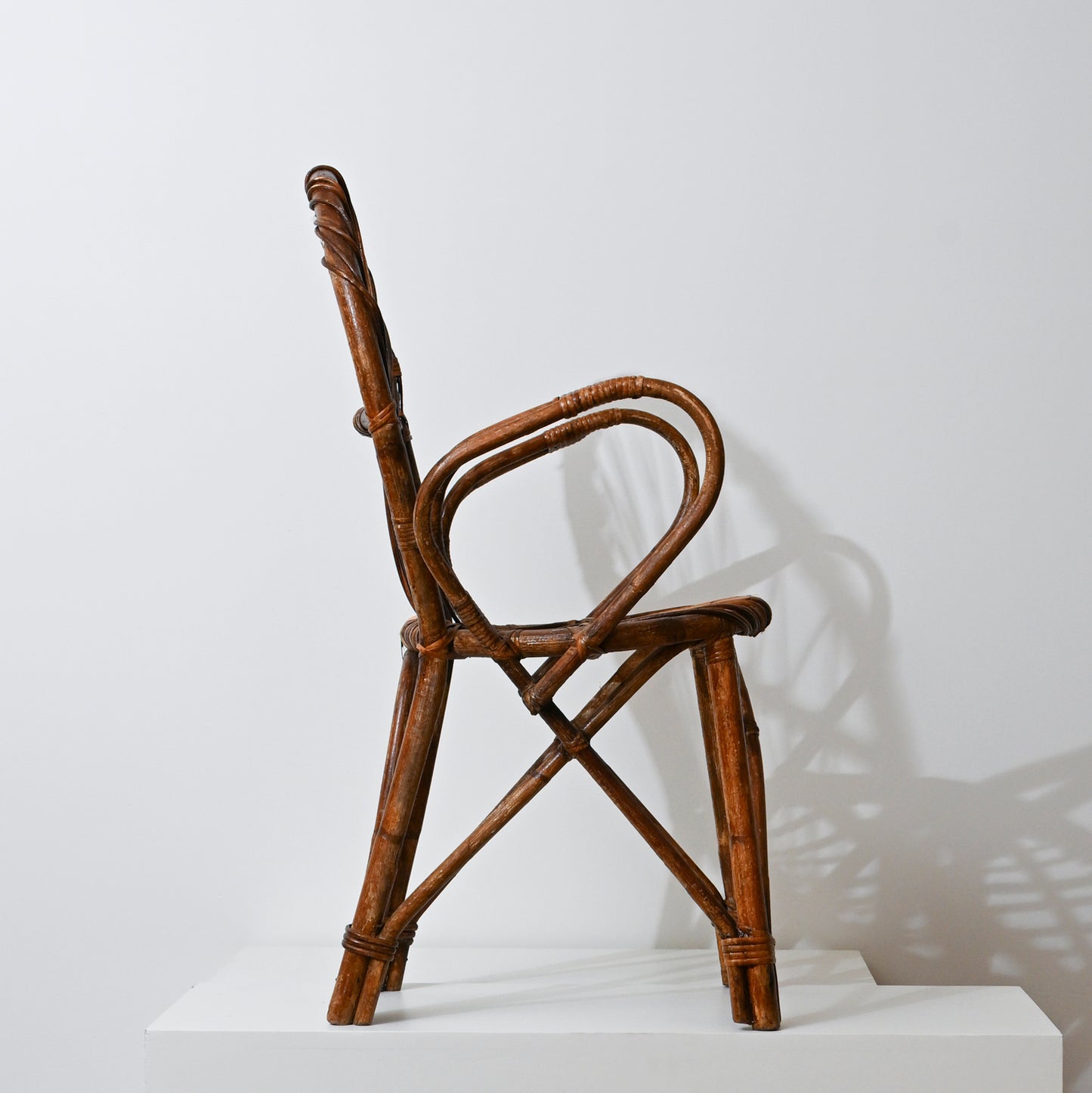 1950s Bentwood and Wicker Arm Chairs