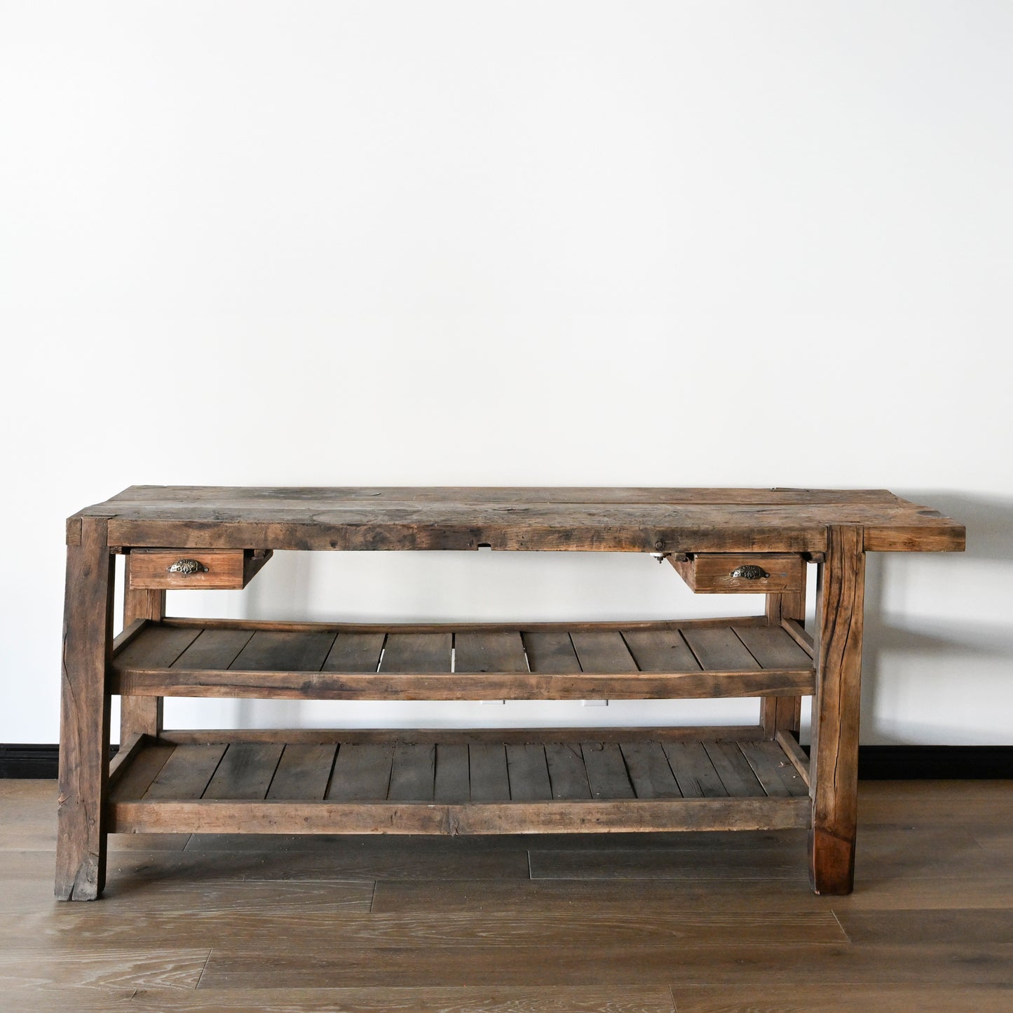 Early to Mid 20th C French Oak Workbench