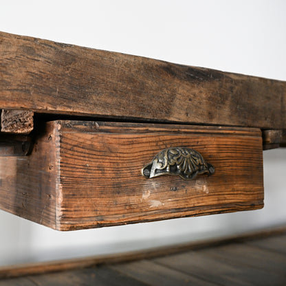 Early to Mid 20th C French Oak Workbench