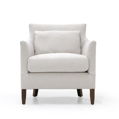 Victor armchair with wooden legs on a white background