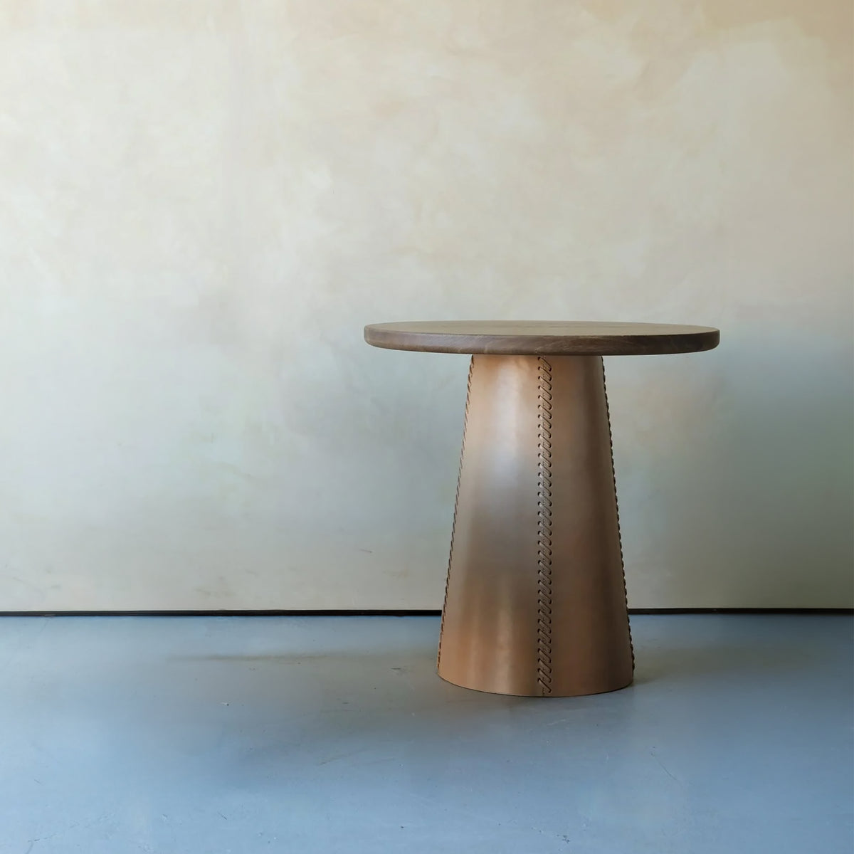 Taper Side Table - Dark Stain and Walnut