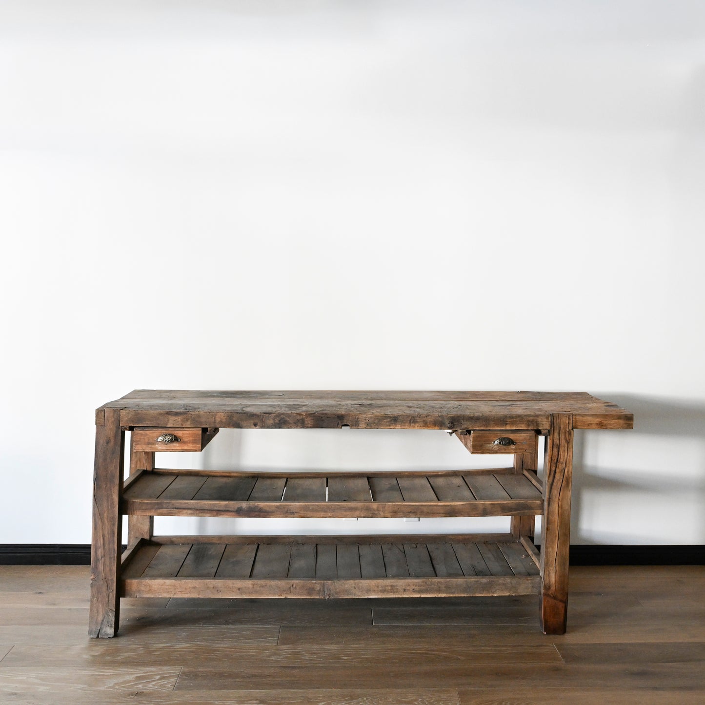 Early to Mid 20th C French Oak Workbench