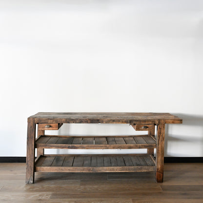 Early to Mid 20th C French Oak Workbench
